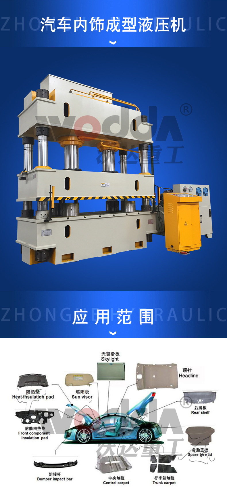 315吨汽车内饰件成型机