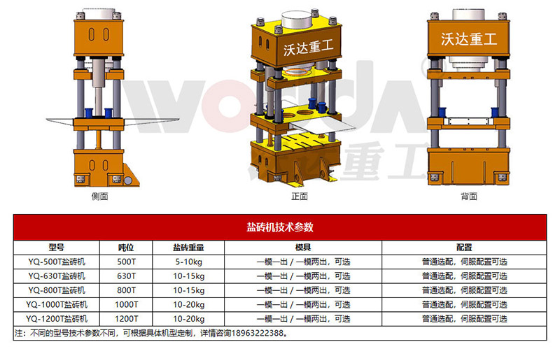 盐砖机技术参数