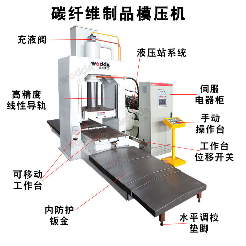 碳纤维制品模压成型液压机